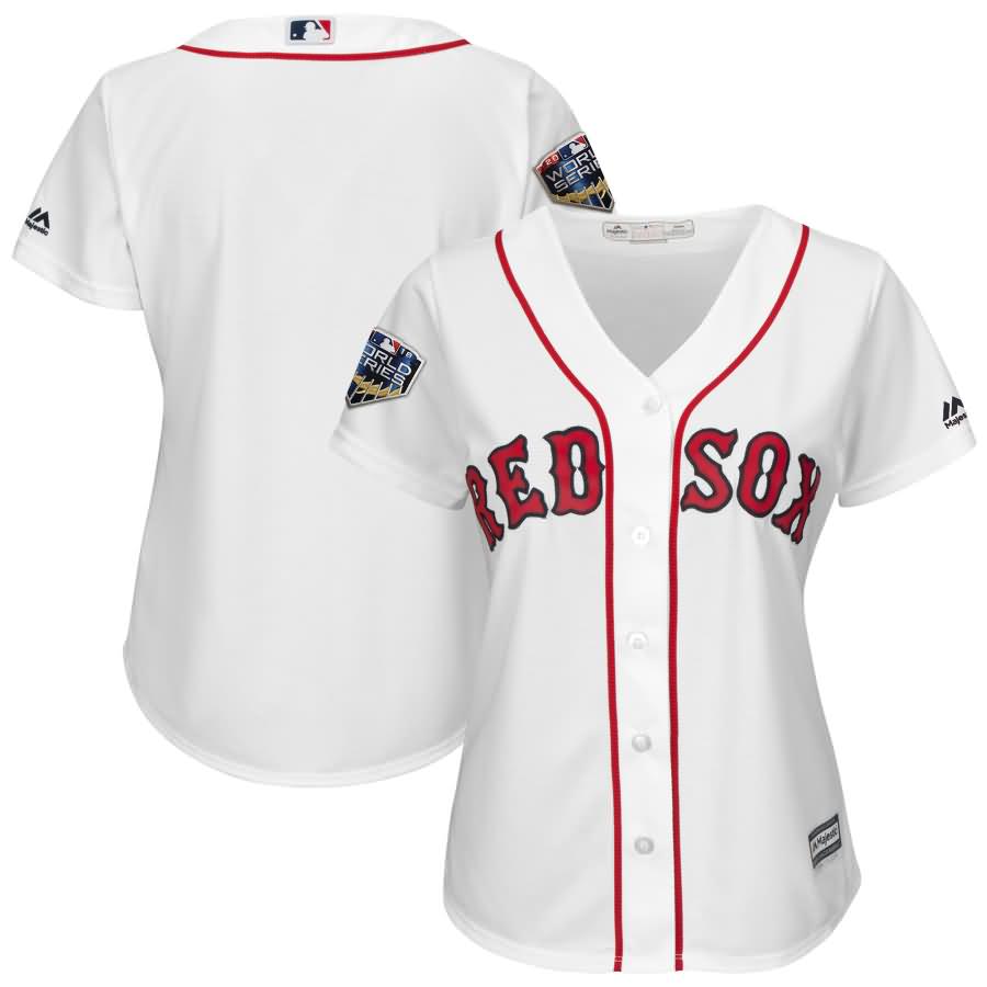 Boston Red Sox Majestic Women's 2018 World Series Cool Base Team Jersey - White