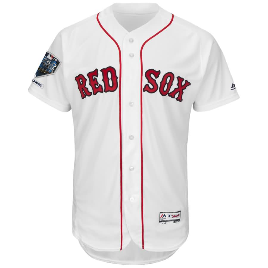 Andrew Benintendi Boston Red Sox Majestic 2018 World Series Champions Home Flex Base Player Jersey - White