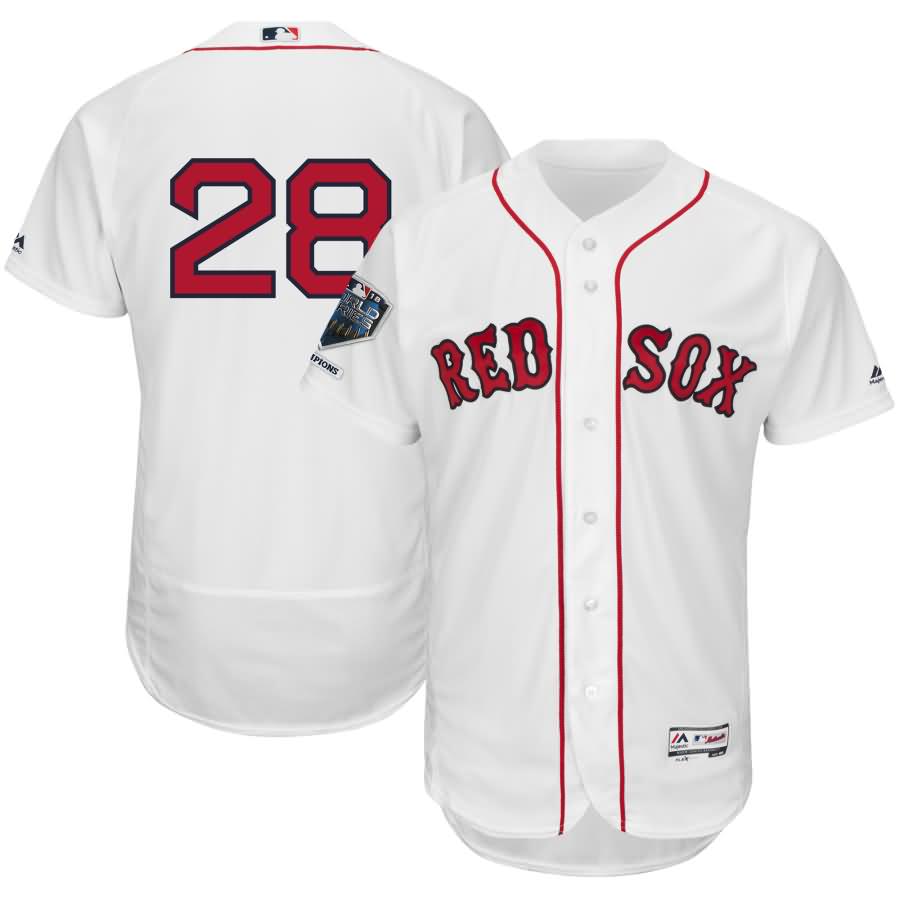 J.D. Martinez Boston Red Sox Majestic 2018 World Series Champions Home Flex Base Player Jersey - White