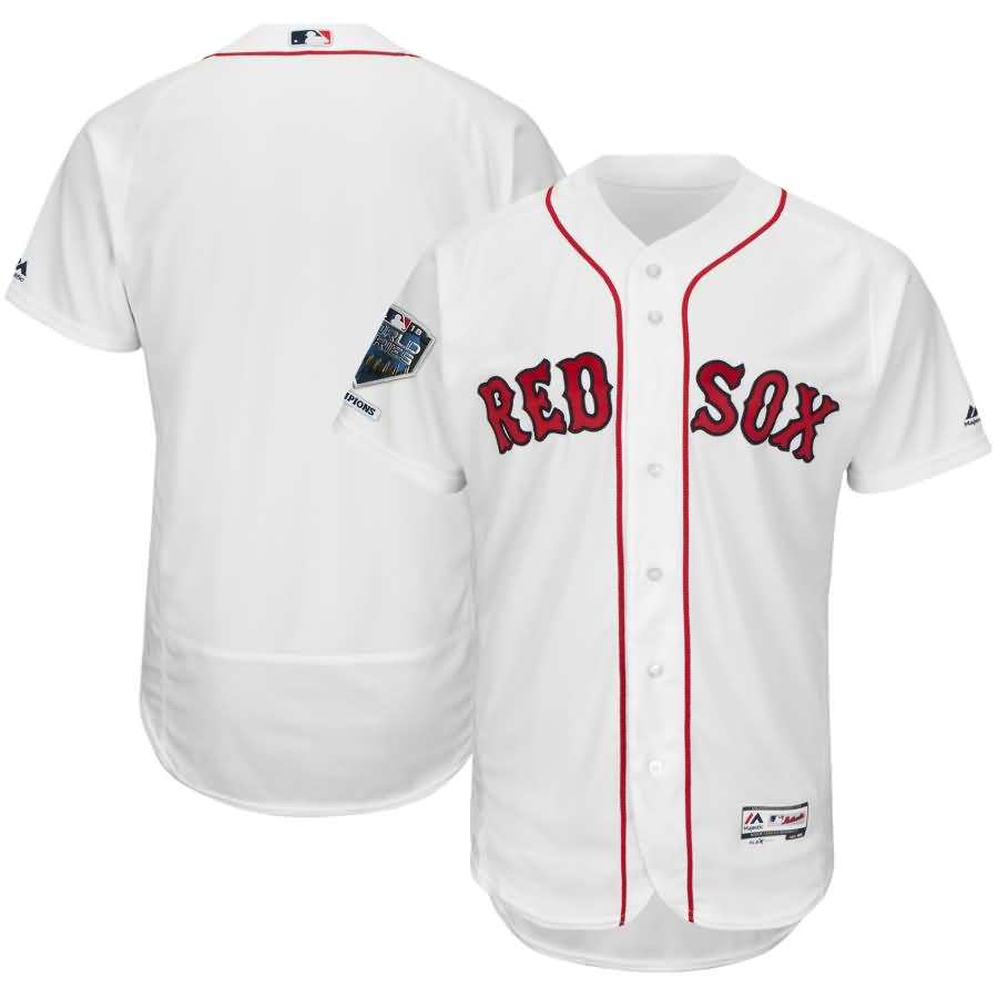 Boston Red Sox Majestic 2018 World Series Champions Home Flex Base Team Jersey - White