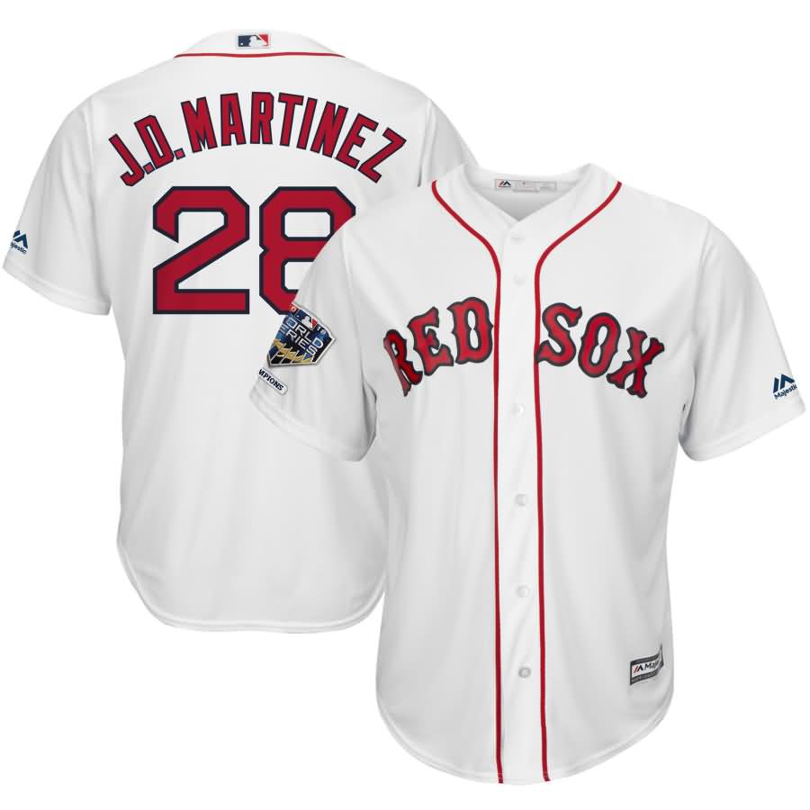 J.D. Martinez Boston Red Sox Majestic 2018 World Series Champions Home Cool Base Player Jersey - White