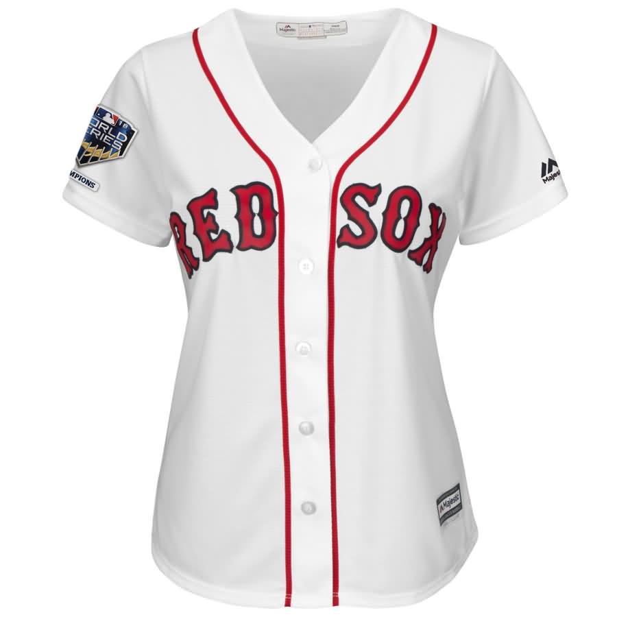 Mookie Betts Boston Red Sox Majestic Women's 2018 World Series Champions Home Cool Base Player Jersey - White