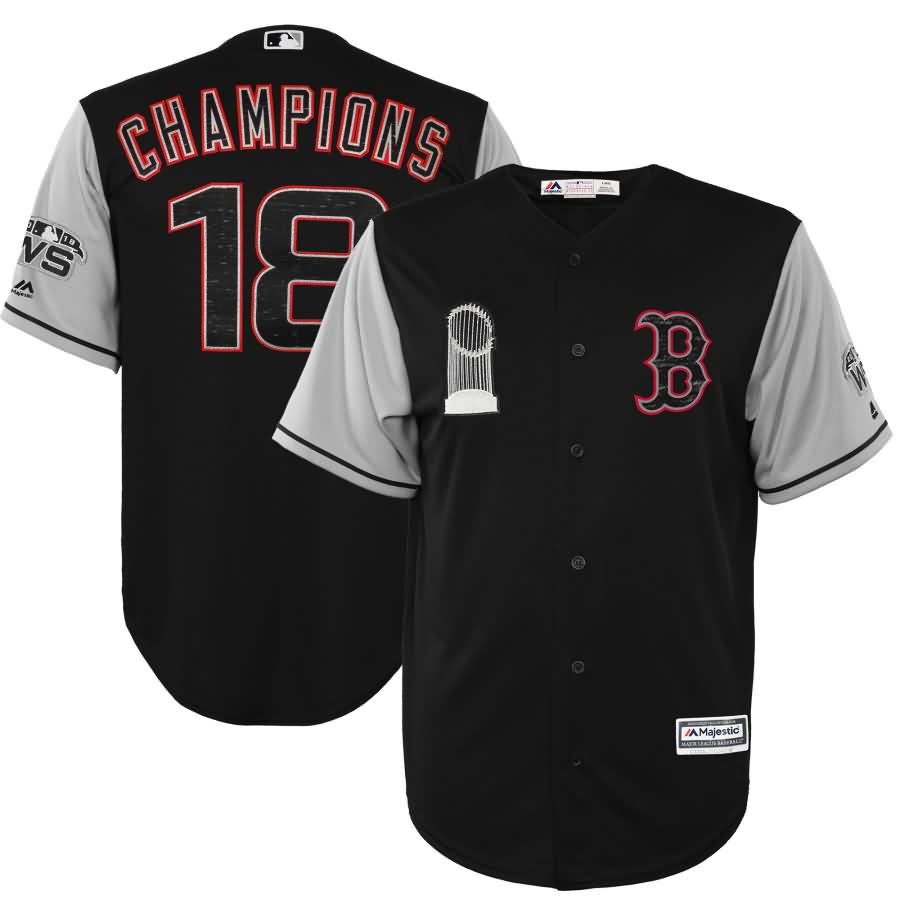 Boston Red Sox Majestic 2018 World Series Champions Fashion Cool Base Team Jersey - Black