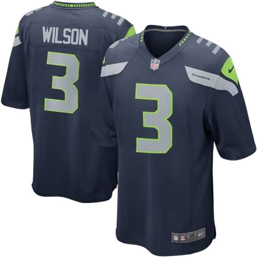 Russell Wilson Seattle Seahawks Nike Game Jersey - College Navy
