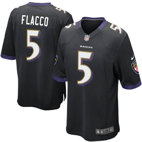 Joe Flacco Baltimore Ravens Nike Alternate Game Jersey - Black