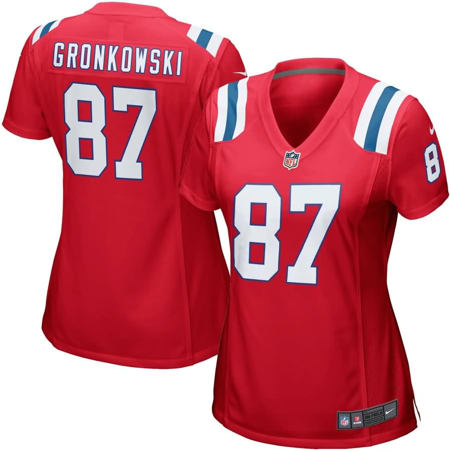 Rob Gronkowski New England Patriots Nike Women's Game Jersey - Red