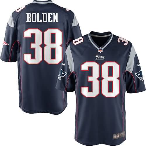 Brandon Bolden New England Patriots Nike Youth Team Color Game Jersey - Navy Blue