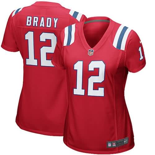 Tom Brady New England Patriots Nike Women's Game Jersey - Red