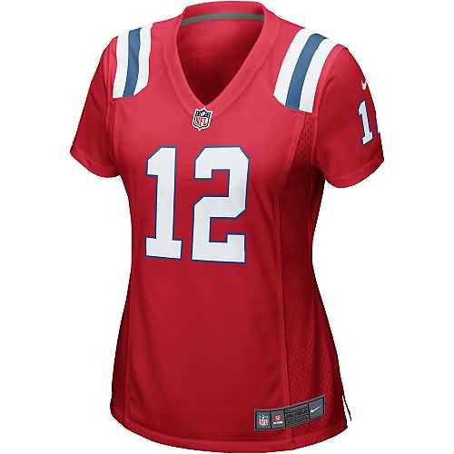 Tom Brady New England Patriots Nike Women's Game Jersey - Red
