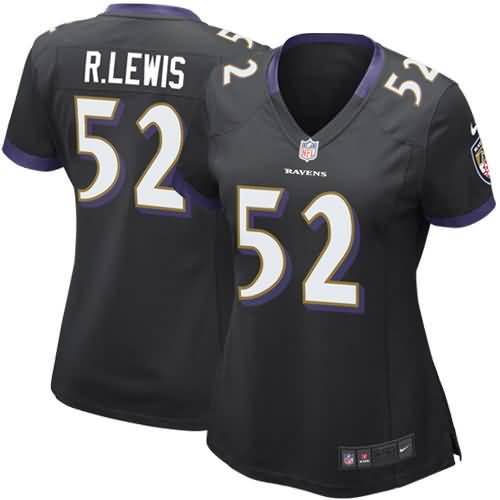 Ray Lewis Baltimore Ravens Nike Women's Game Jersey - Black