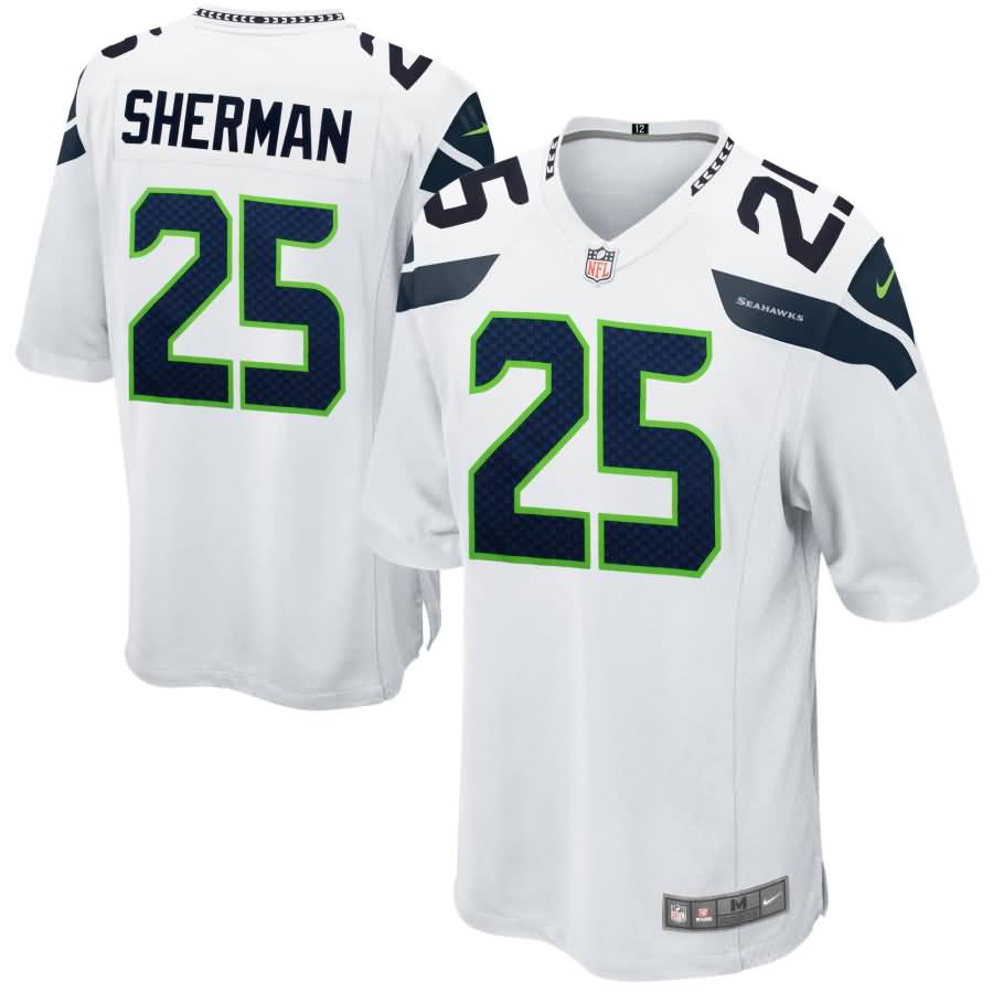 Richard Sherman Seattle Seahawks Nike Game Jersey - White