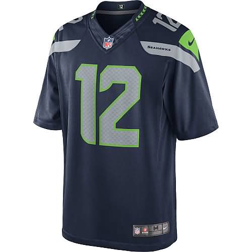 12s Seattle Seahawks Nike Youth Limited Jersey - College Navy
