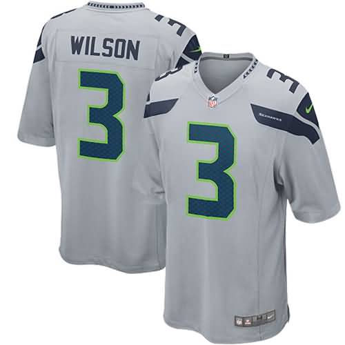 Russell Wilson Seattle Seahawks Nike Youth Alternate Game Jersey - Gray