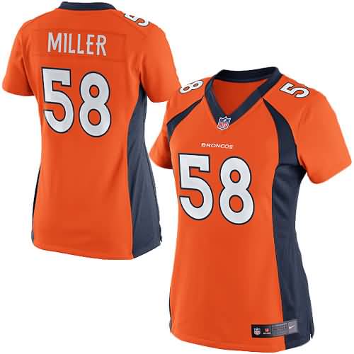 Von Miller Denver Broncos Nike Women's Limited Jersey - Orange