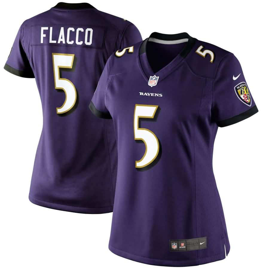 Joe Flacco Baltimore Ravens Nike Women's Limited Jersey - Purple