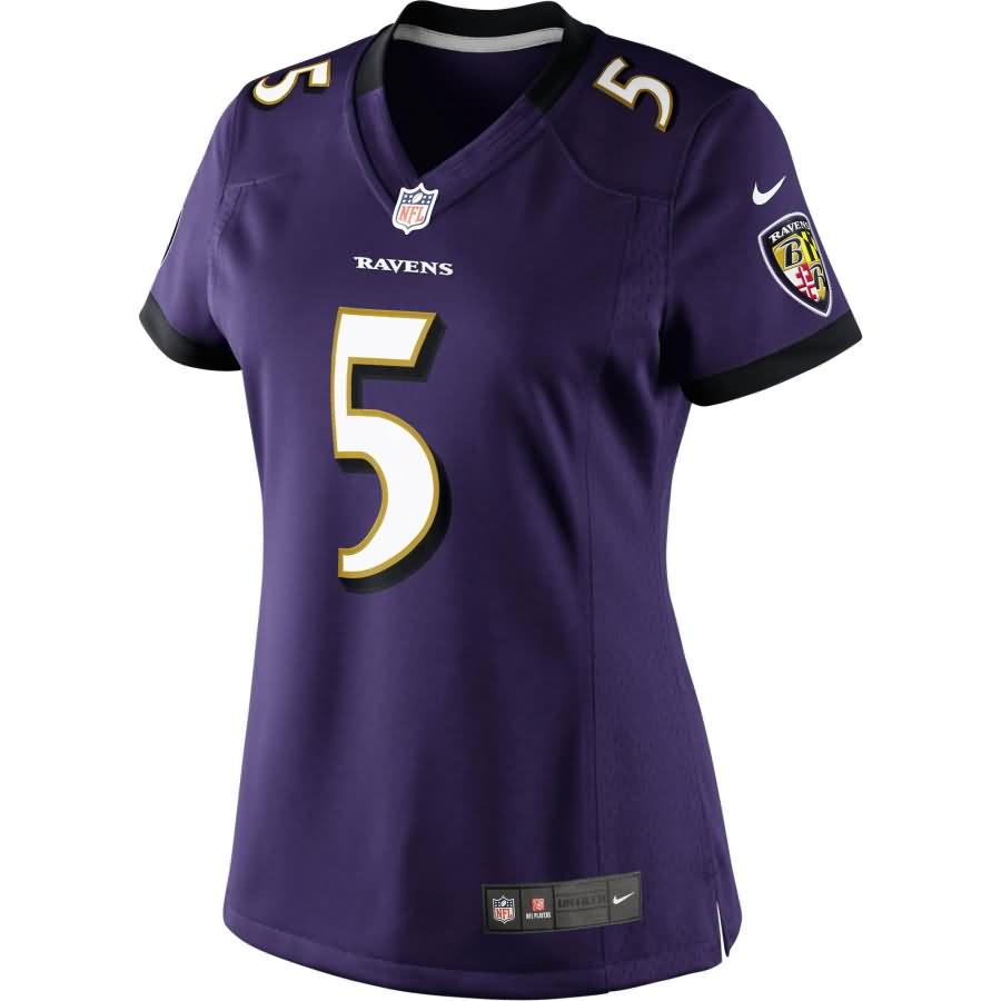 Joe Flacco Baltimore Ravens Nike Women's Limited Jersey - Purple