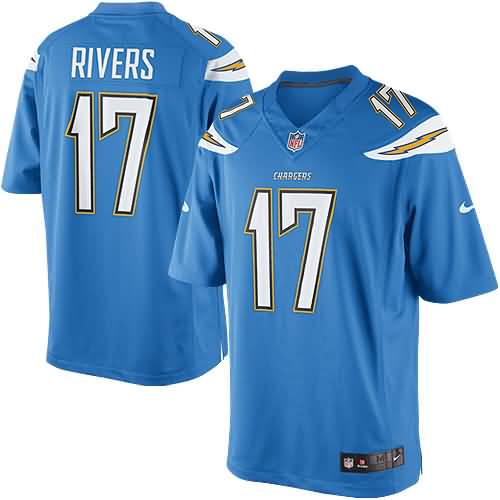 Philip Rivers Los Angeles Chargers Nike Alternate Limited Jersey - Light Blue