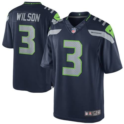 Russell Wilson Seattle Seahawks Nike Team Color Limited Jersey - College Navy