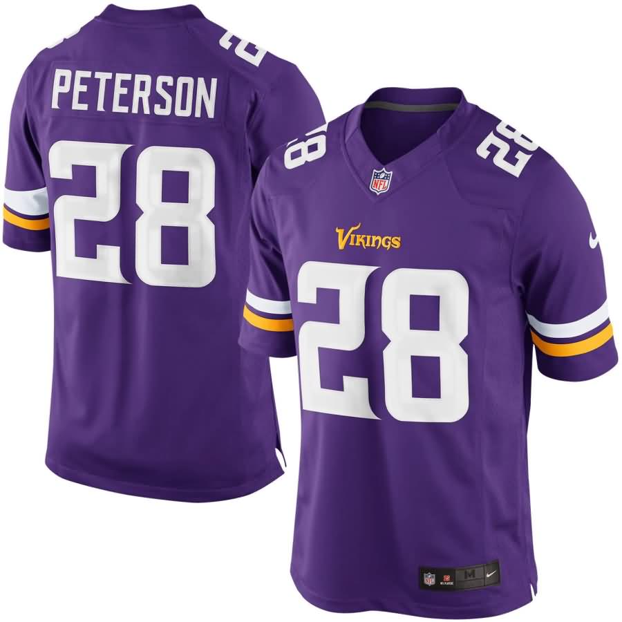 Adrian Peterson Minnesota Vikings Nike Team Color Limited Jersey - Purple