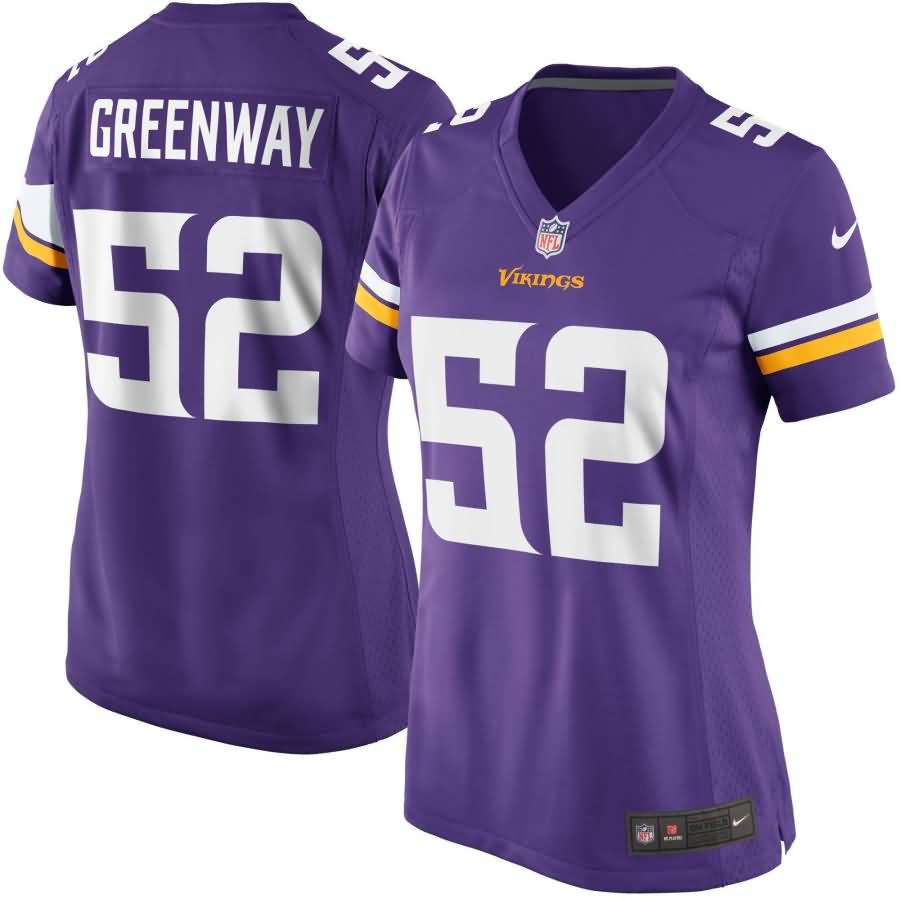 Chad Greenway Minnesota Vikings Nike Women's Game Jersey - Purple