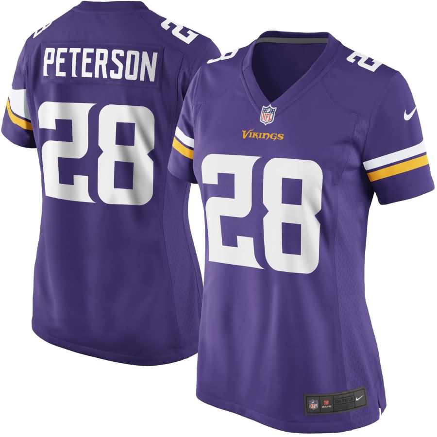 Adrian Peterson Minnesota Vikings Nike Women's Game Jersey - Purple