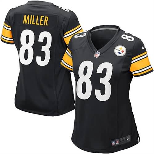 Heath Miller Pittsburgh Steelers Nike Women's Game Jersey - Black