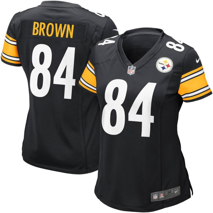 Antonio Brown Pittsburgh Steelers Nike Women's Game Jersey - Black