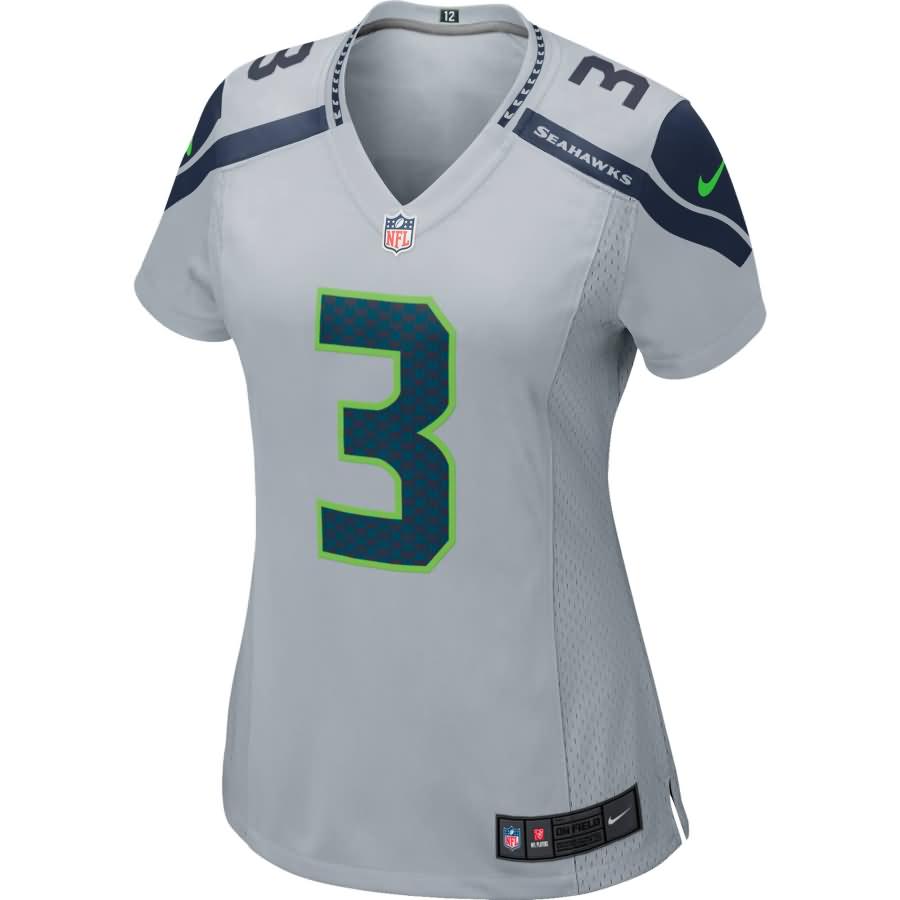 Russell Wilson Seattle Seahawks Nike Women's Game Jersey - Gray