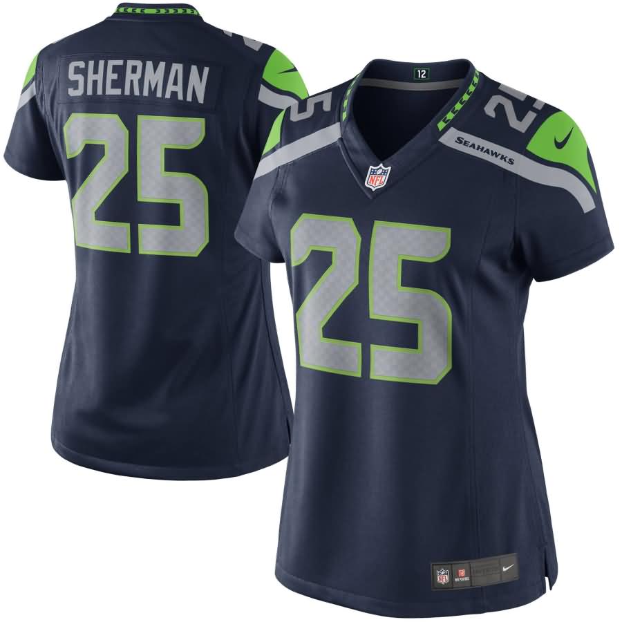 Richard Sherman Seattle Seahawks Nike Women's Limited Jersey - College Navy