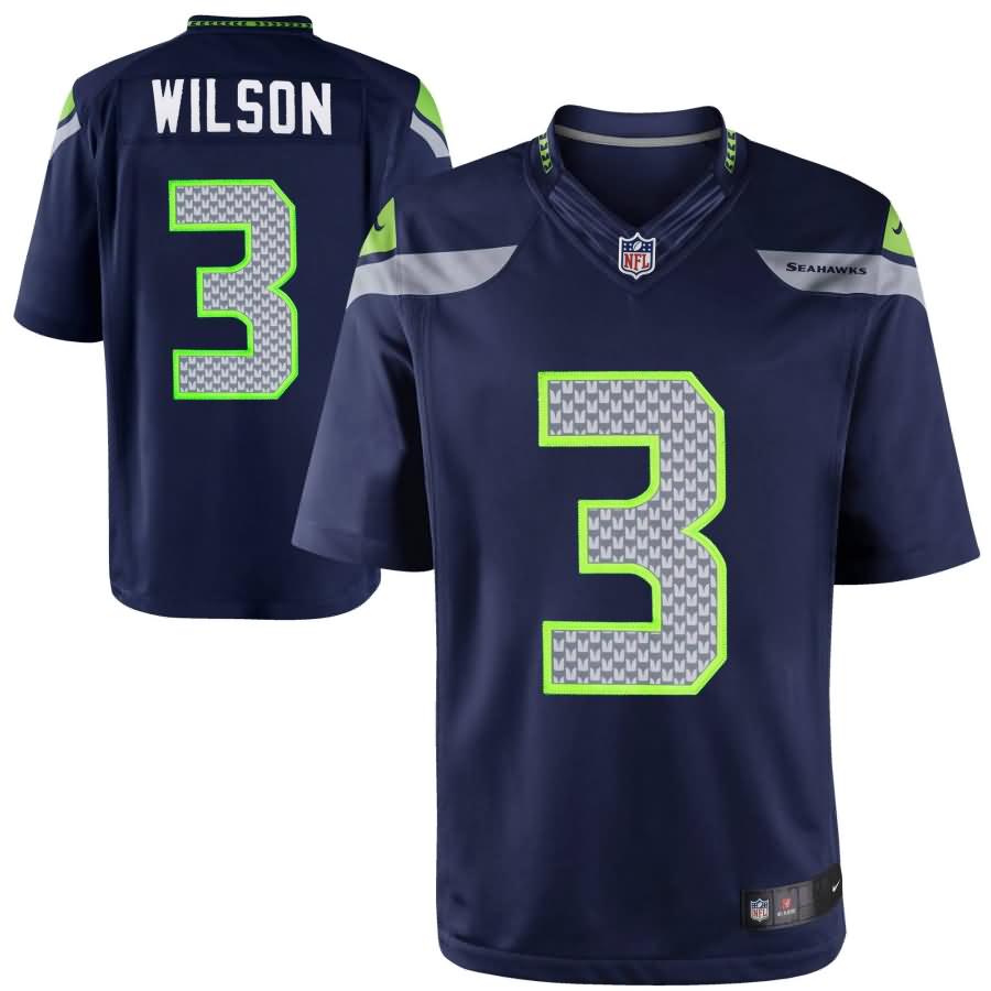 Russell Wilson Seattle Seahawks Nike Youth Limited Jersey - College Navy