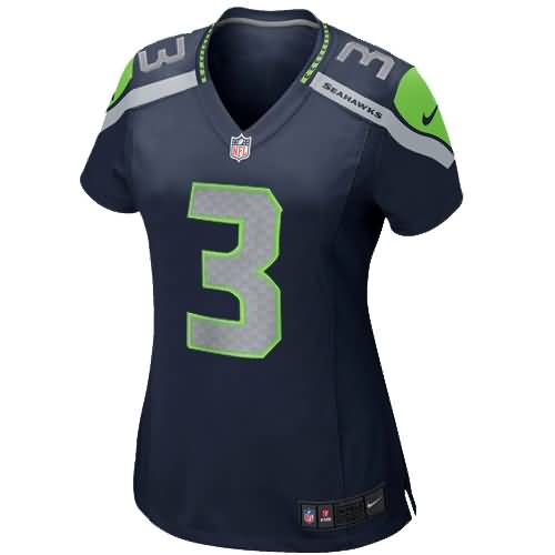 Russell Wilson Seattle Seahawks Nike Girls Youth Replica Game Jersey - College Navy