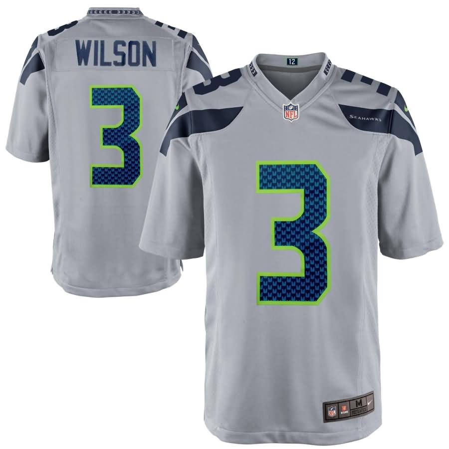 Russell Wilson Seattle Seahawks Nike Alternate Game Jersey - Gray