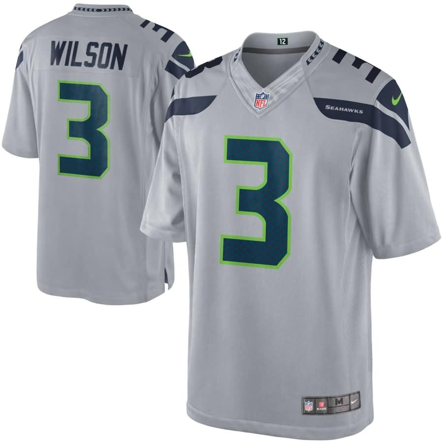 Russell Wilson Seattle Seahawks Nike Alternate Limited Jersey - Gray