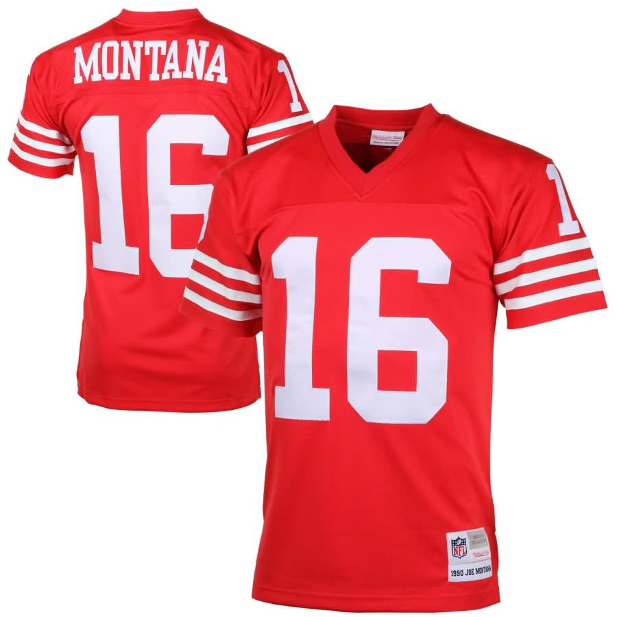 Joe Montana San Francisco 49ers Mitchell & Ness Retired Player Vintage Replica Jersey - Scarlet