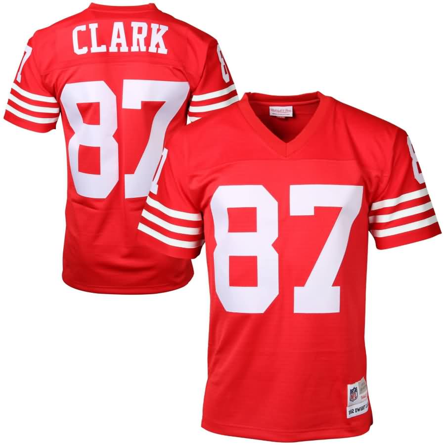 Dwight Clark San Francisco 49ers Mitchell & Ness Retired Player Vintage Replica Jersey - Scarlet