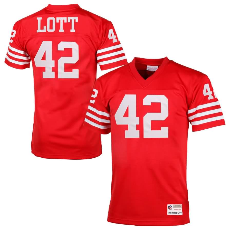 Ronnie Lott San Francisco 49ers Mitchell & Ness Retired Player Vintage Replica Jersey - Scarlet