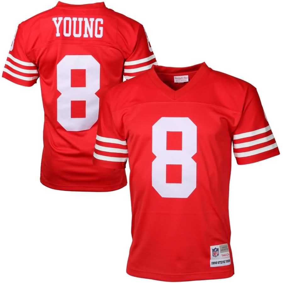 Steve Young San Francisco 49ers Mitchell & Ness Retired Player Vintage Replica Jersey - Scarlet