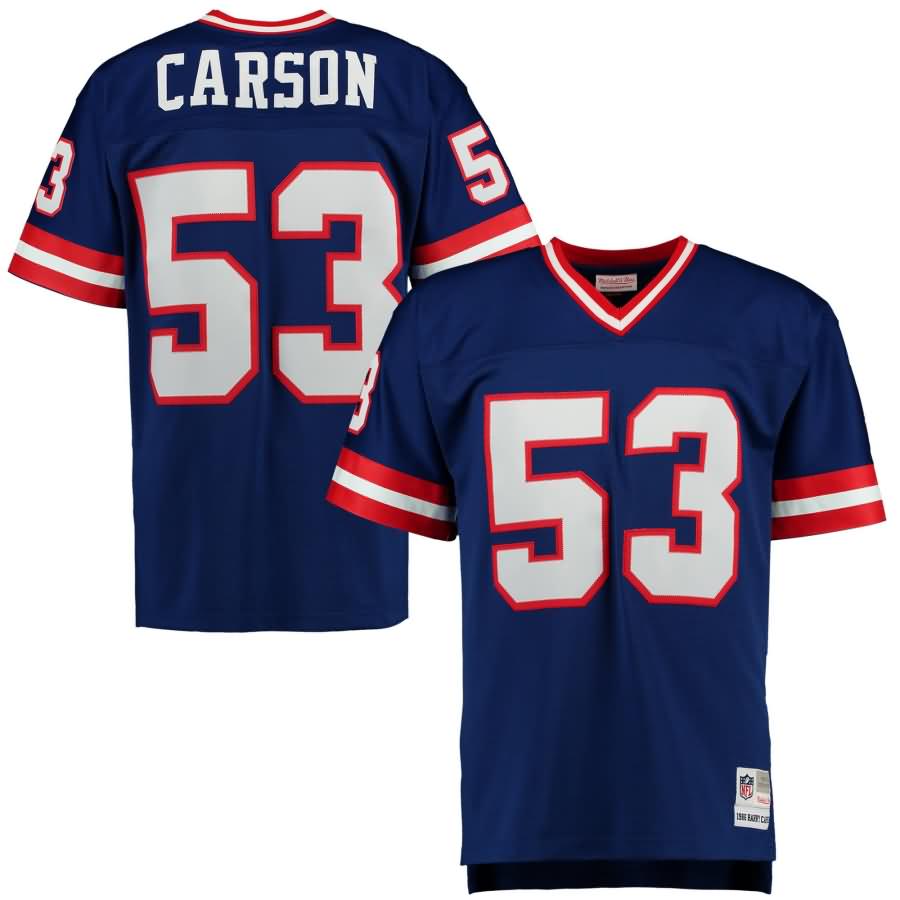 Harry Carson New York Giants Mitchell & Ness Replica Retired Player Jersey - Royal Blue