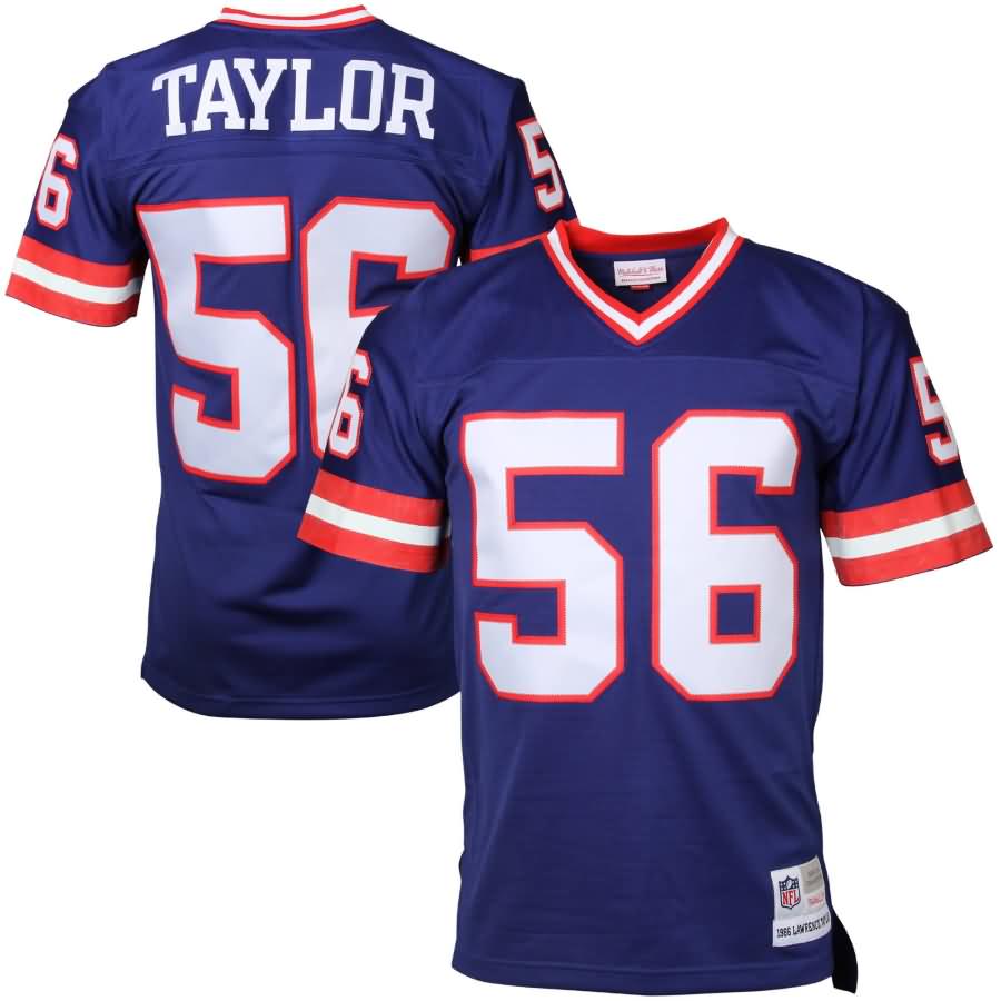 Lawrence Taylor New York Giants Mitchell & Ness Retired Player Vintage Replica Jersey - Royal Blue