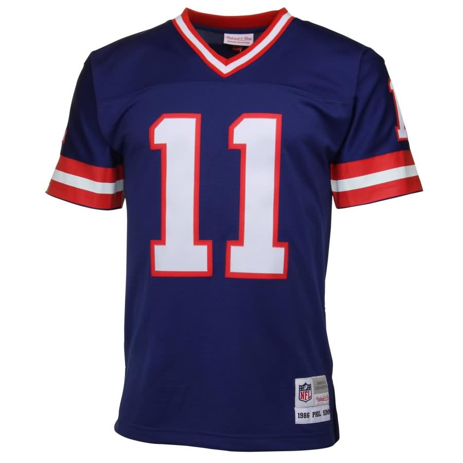 Phil Simms New York Giants Mitchell & Ness Retired Player Vintage Replica Jersey - Royal Blue