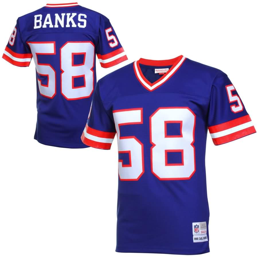 Carl Banks New York Giants Mitchell & Ness Retired Player Vintage Replica Jersey - Royal Blue