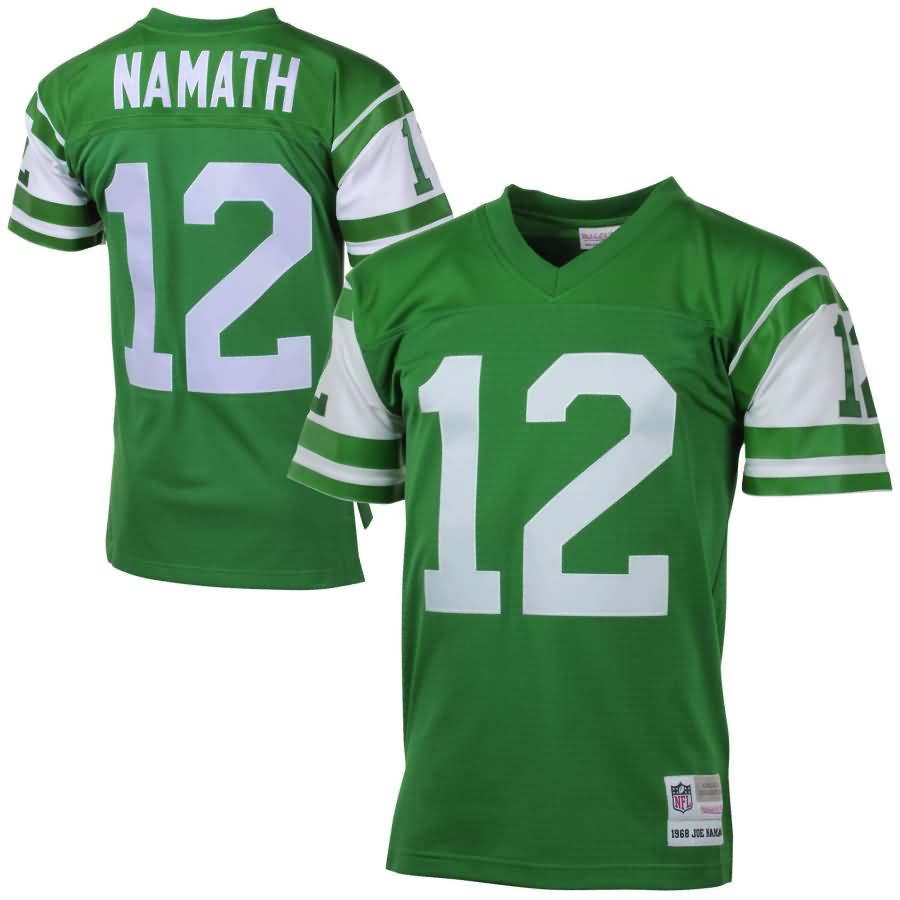 Joe Namath New York Jets Mitchell & Ness 1968 Retired Player Vintage Replica Jersey - Green