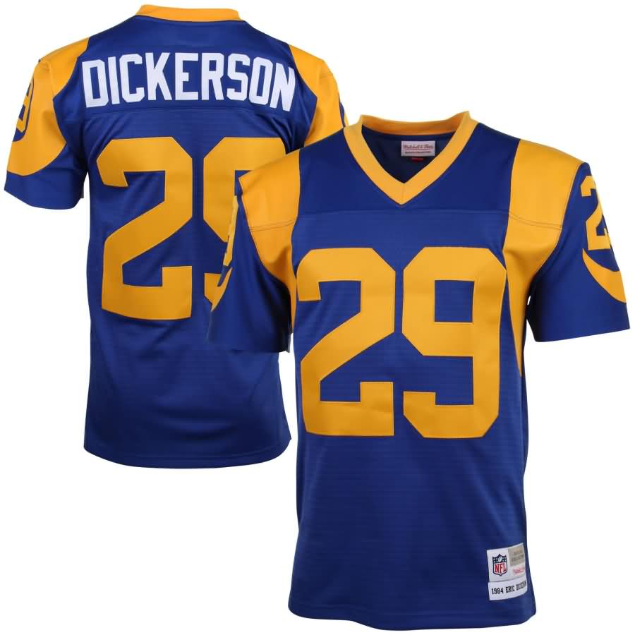Eric Dickerson Los Angeles Rams Mitchell & Ness 1984 Retired Player Vintage Replica Jersey - Blue