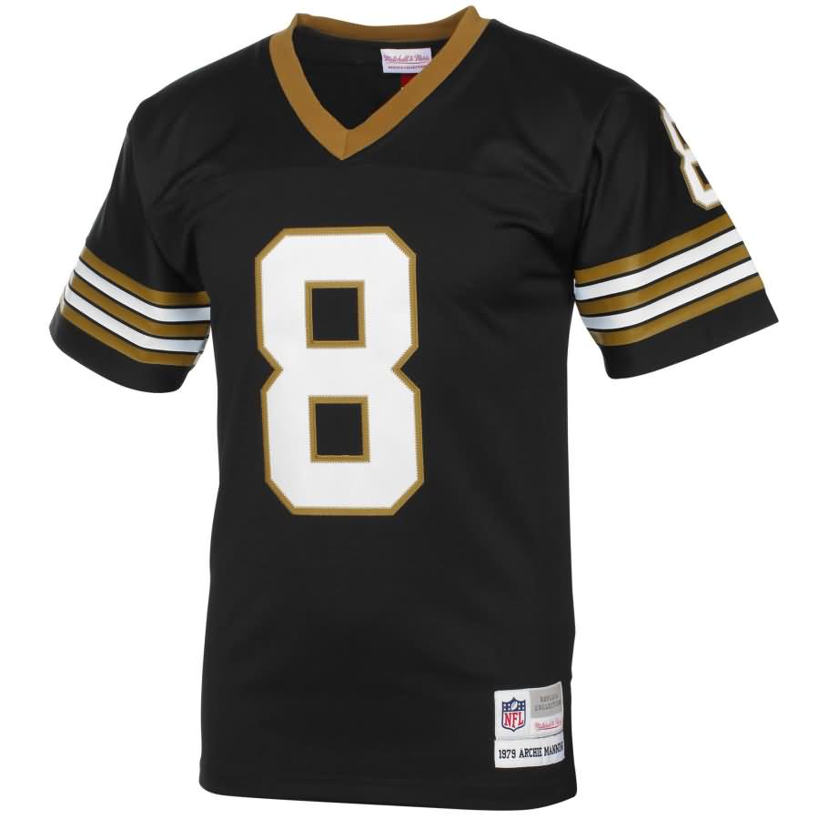 Archie Manning New Orleans Saints Mitchell & Ness 1979 Retired Player Vintage Replica Jersey - Black