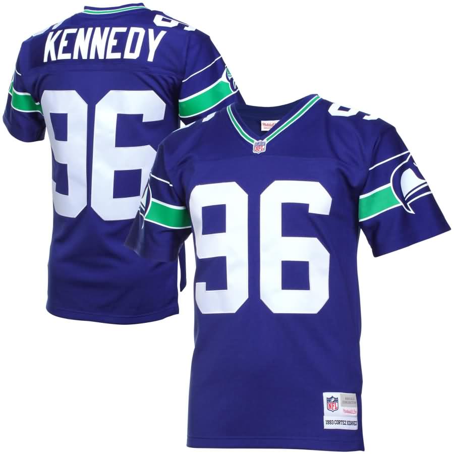 Cortez Kennedy Seattle Seahawks Mitchell & Ness Retired Player Vintage Replica Jersey - Royal Blue
