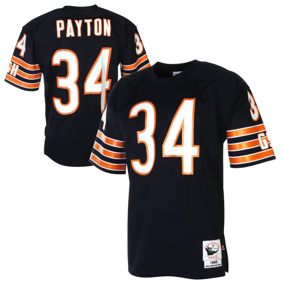 Walter Payton Chicago Bears Mitchell & Ness 1985 Authentic Throwback Jersey - Navy Blue
