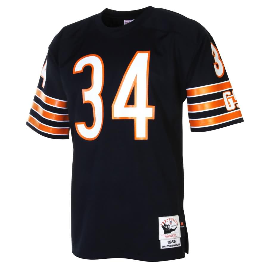 Walter Payton Chicago Bears Mitchell & Ness 1985 Authentic Throwback Jersey - Navy Blue