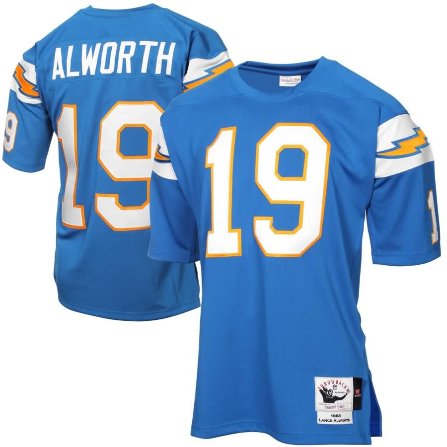 Lance Alworth San Diego Chargers Mitchell & Ness Authentic Throwback Jersey - Light Blue