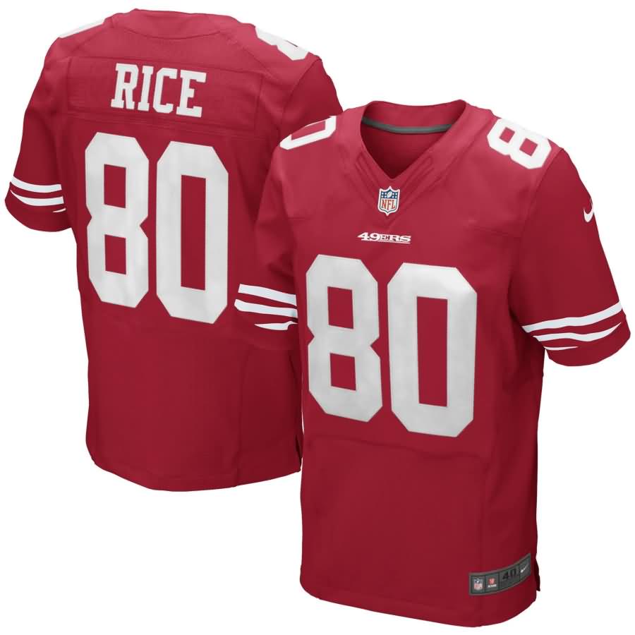 Nike Jerry Rice San Francisco 49ers Retired Elite Jersey - Scarlet