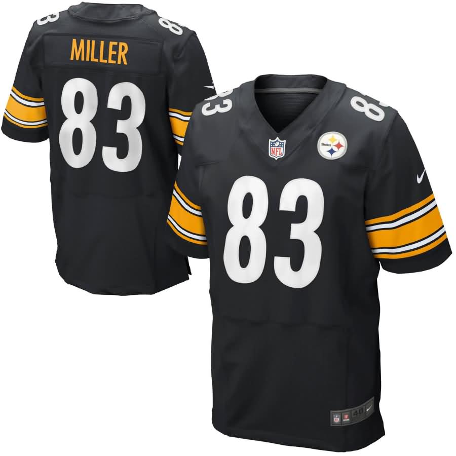 Heath Miller Pittsburgh Steelers Nike Elite Jersey - Black